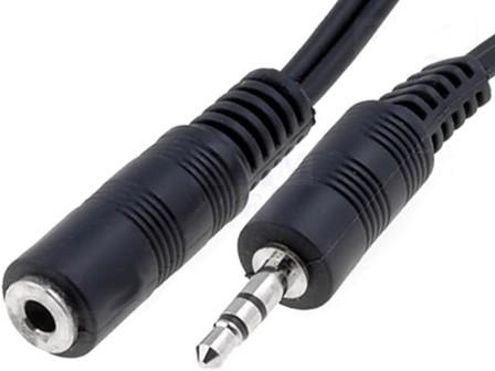 Stereo audio extension 3.5 jack mm M/F 2 m - Goobay ICOC 02 -SB-HP