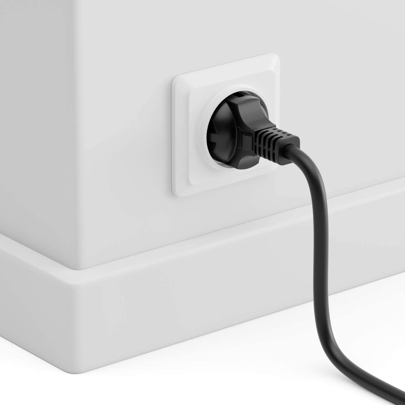 Cavo alimentazione C13 F a schuko 3m nero - Manhattan ICOC 03-NC-D
