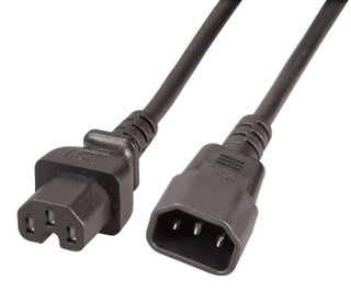Cavo di Alimentazione C14 / C15 per Dispositivi a Caldo 3m - ICOC 031-NCC15-030