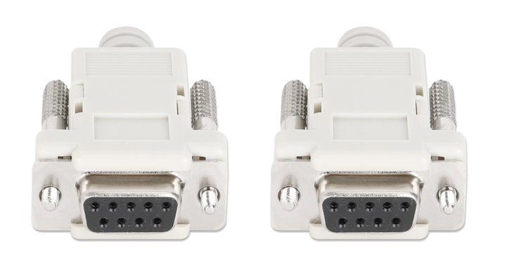 Cavo Null Modem DB9 F/F crossover 1,8m - Manhattan ICOC 036-NM