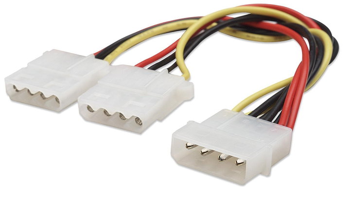 Cavo alimentazione interno per 2 drive 5 1/4 - Manhattan ICOC 04-NC