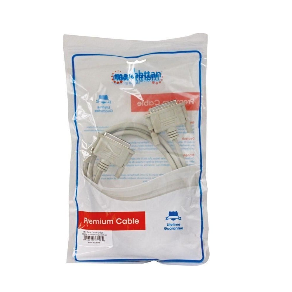Serial extension cable D-Sub 25 p. M/F 1,8 m shielded - Manhattan ICOC 04 -SC-MO