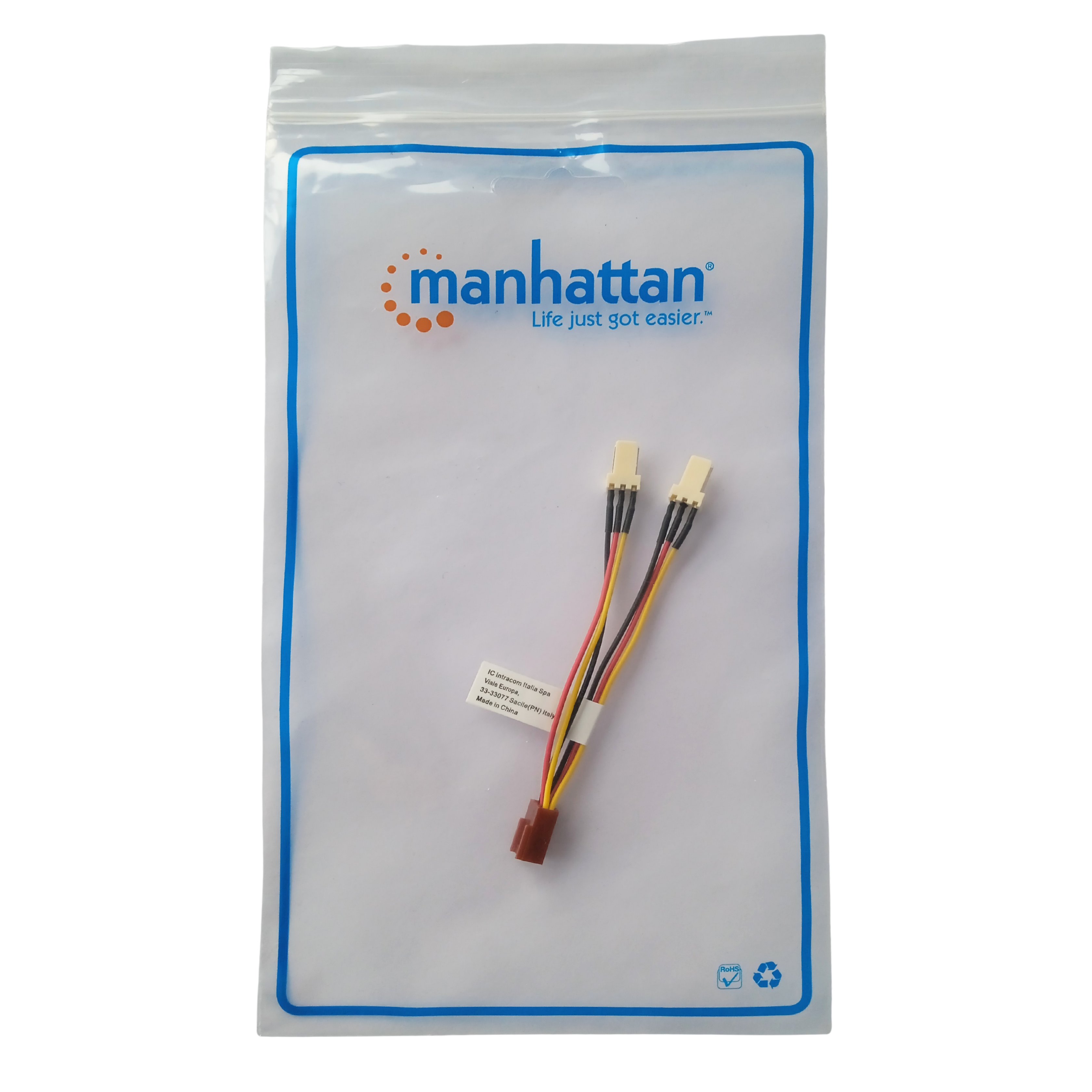 Cavo Sdoppiatore 3 Pin per Ventole - Manhattan ICOC 049-NC-Y