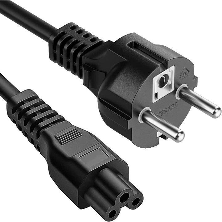Cavo Alimentazione C5 Femmina a Schuko 1,8m Nero - Manhattan ICOC 05-NC/B