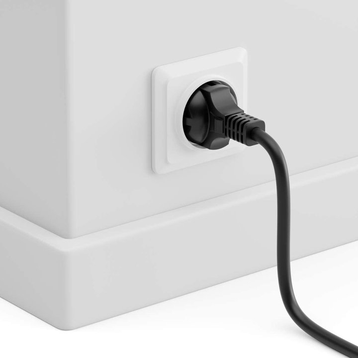Cavo Alimentazione C5 Femmina a Schuko 1,8m Nero - Manhattan ICOC 05-NC/B