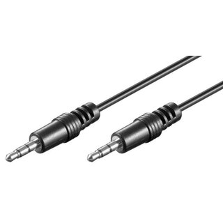 Audio Stereo Jack cable 3.5 mm Male/Man 5 m - Goobay ICOC 06 -SB-HP