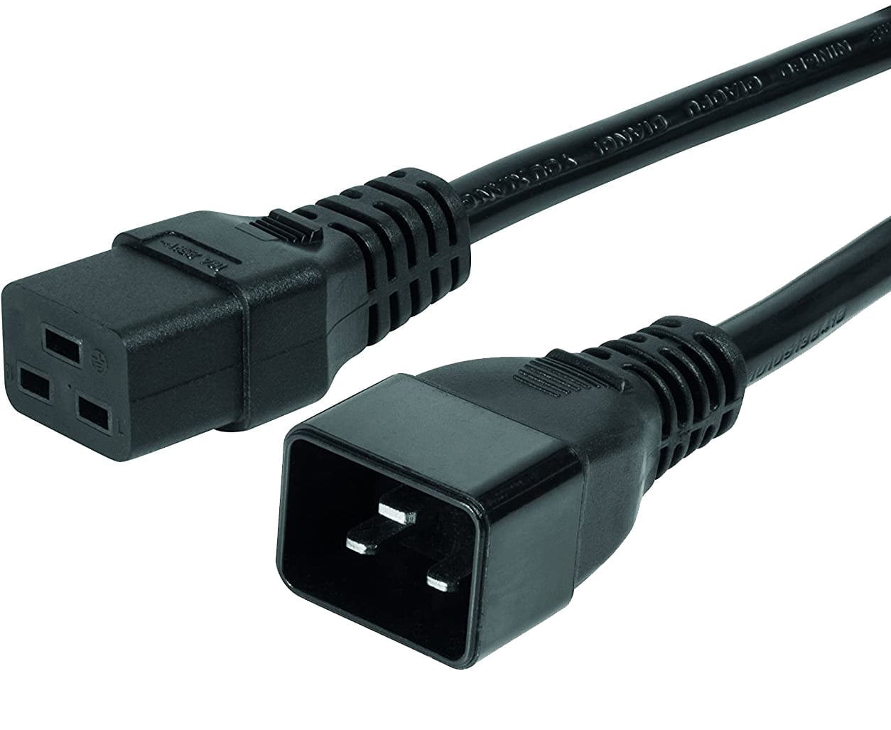 Cavo Prolunga di Alimentazione C19 F a C20m 2,0m nero - Manhattan ICOC 065-NC
