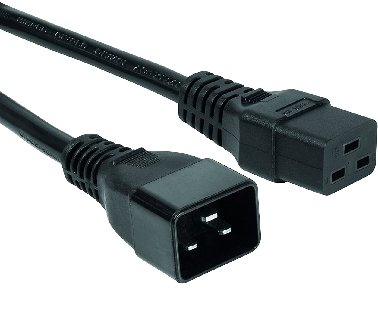 Cavo Prolunga di Alimentazione C19 F a C20m 2,0m nero - Manhattan ICOC 065-NC