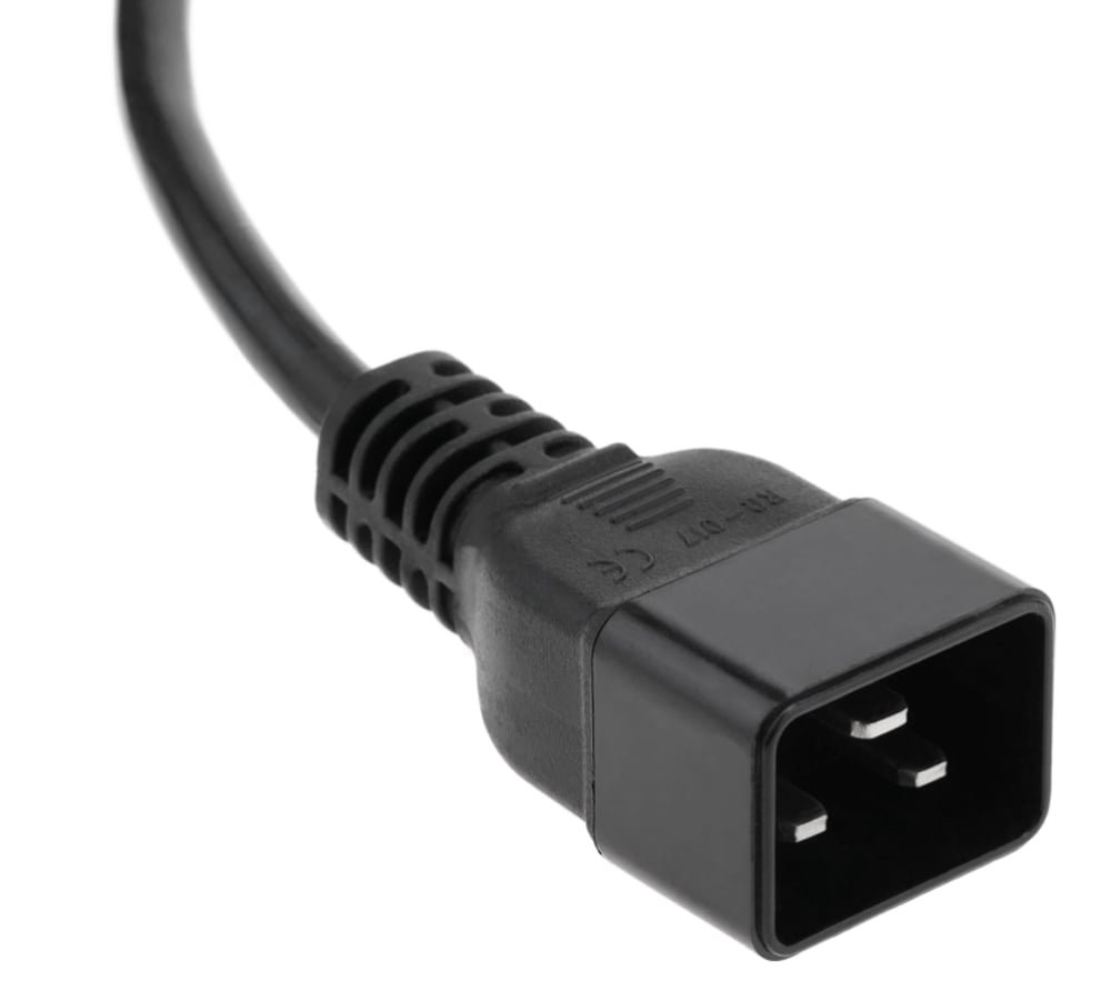 Cavo Prolunga di Alimentazione C19 F a C20m 2,0m nero - Manhattan ICOC 065-NC