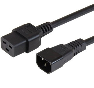 Cavo Alimentazione C19 Femmina a C14 Maschio 2m Nero - Manhattan ICOC 066-NC