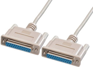 Cavo Prolunga Seriale D-Sub 25 Pin Femmina/Femmina 1,8m Schermato - Manhattan ICOC 07-SC-MO