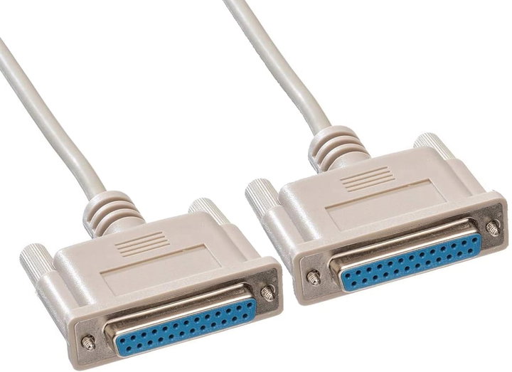 Cavo Prolunga Seriale D-Sub 25 Pin Femmina/Femmina 1,8m Schermato - Manhattan ICOC 07-SC-MO