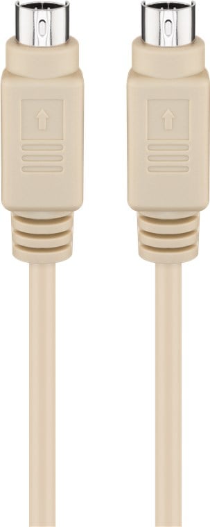 PS/ 2 m/M keyboard extension cable 2 m straight - Goobay ICOC 08 -CU-SM