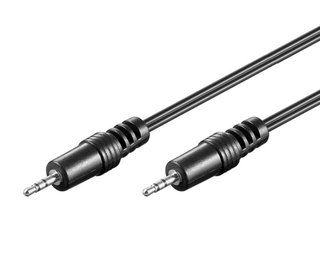 Audio Stereo cable 2.5 mm M/M 1,5 m - Goobay ICOC 12 -SB-HP