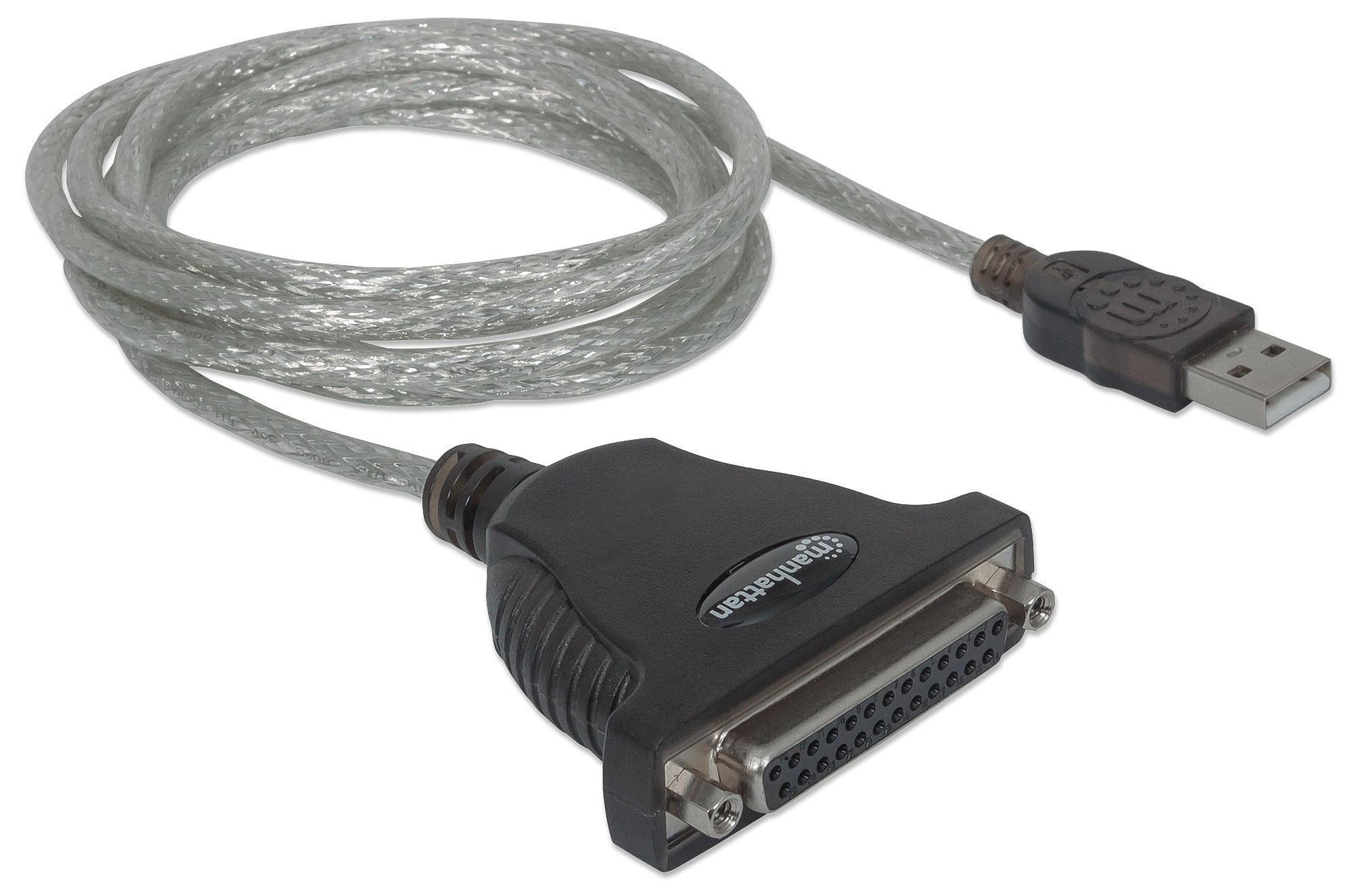Convertitore USB a Stampante Parallela DB25 F - Manhattan ICOC 1284-25
