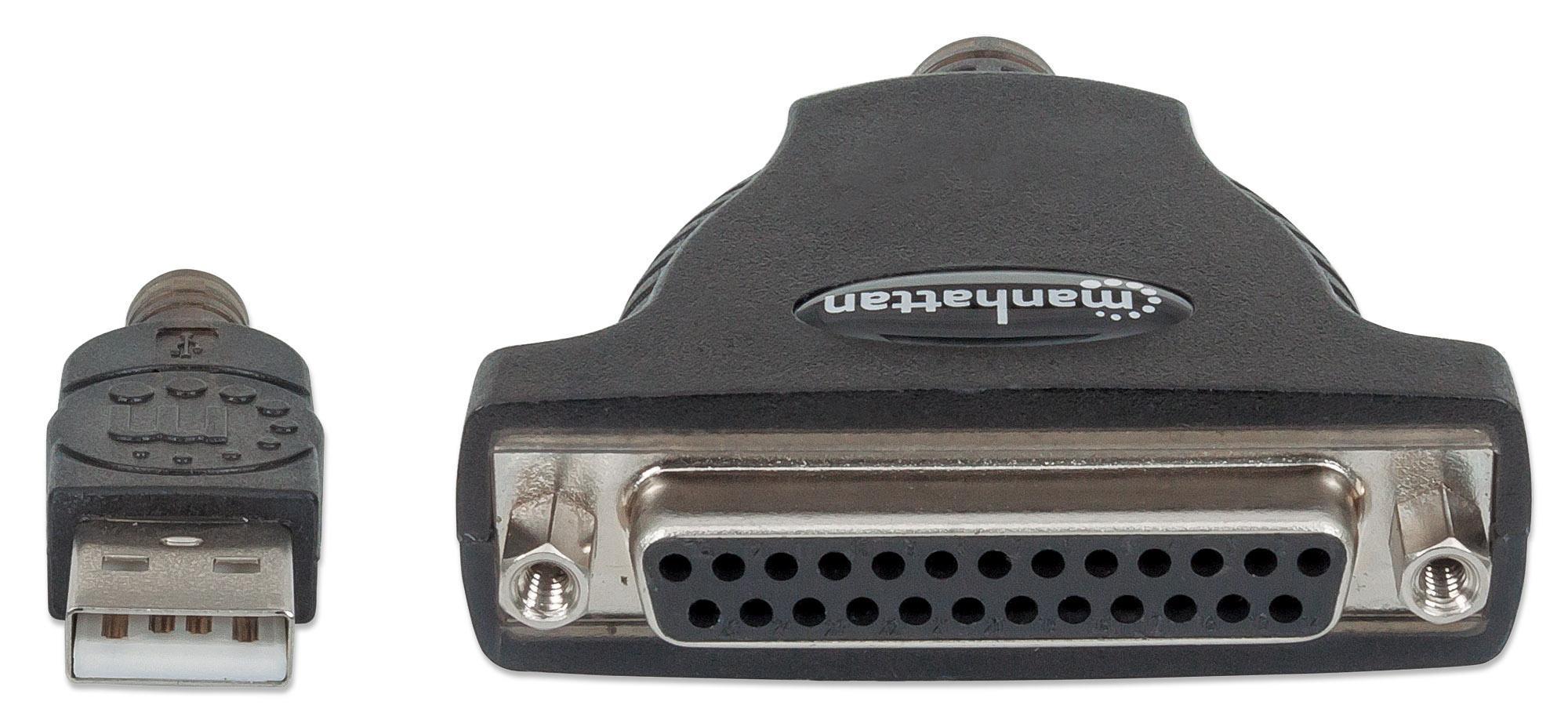 Convertitore USB a Stampante Parallela DB25 F - Manhattan ICOC 1284-25