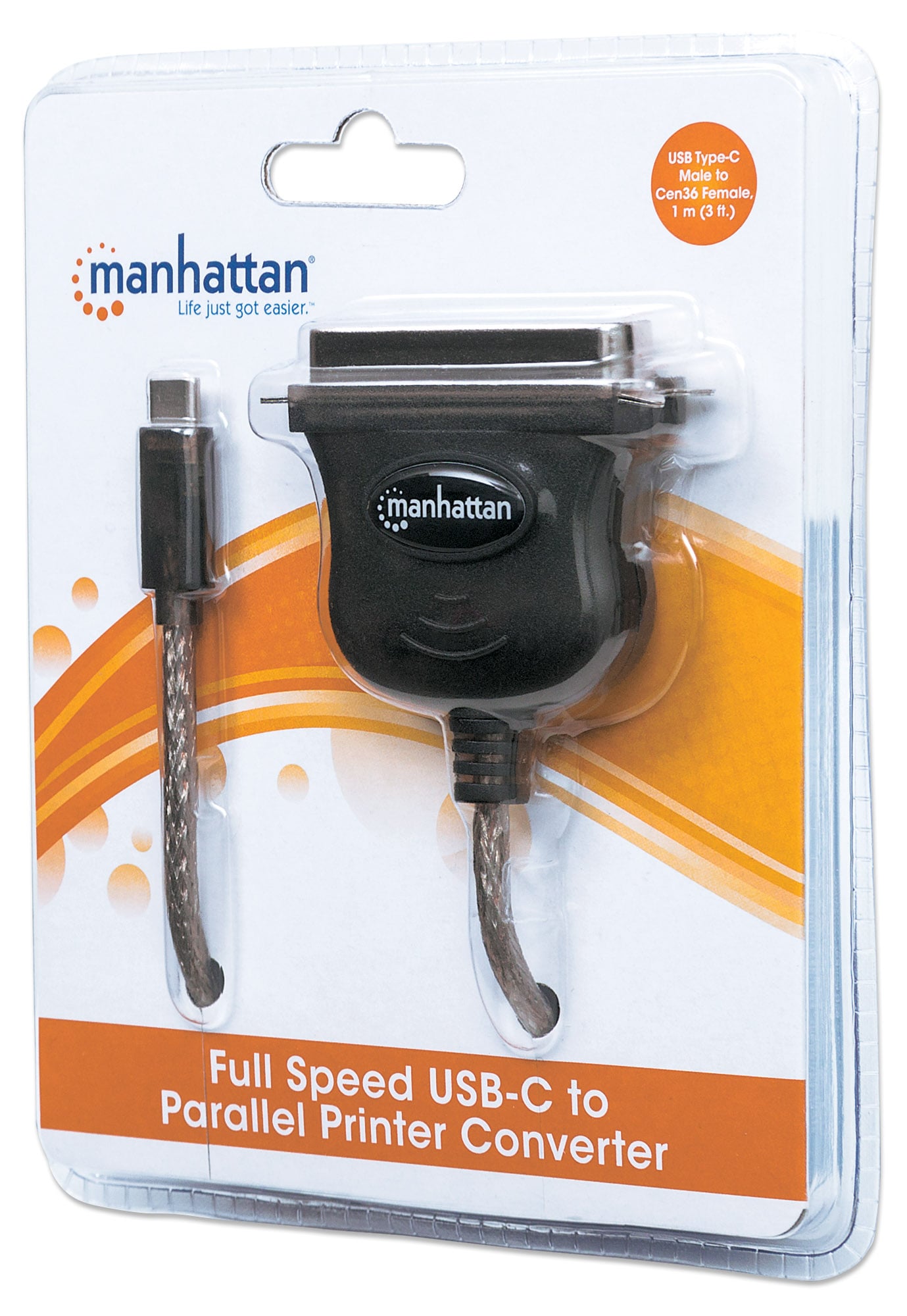 Cavo Convertitore Full-Speed USB-C™ a Stampante Parallela Cen36 - Manhattan ICOC 1284-USBC