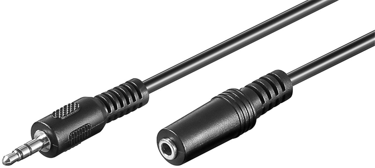 Cavo Prolunga Stereo 3.5 mm M/F 4Pin 3m Nero - Goobay ICOC 21-SB-HP