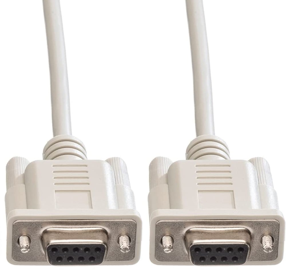 Serial extension cable D-Sub 9 poly female/female 1,8 m shielded - Manhattan ICOC 24 -SC