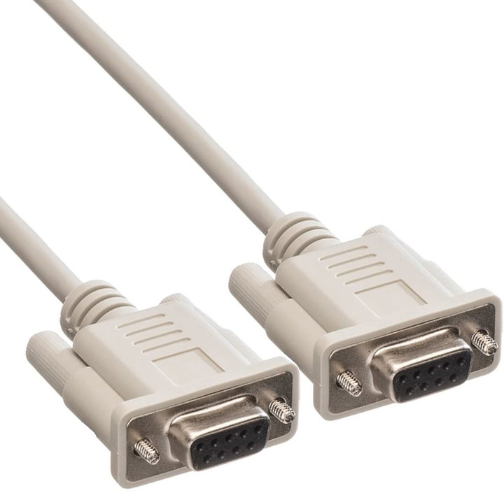 Serial extension cable D-Sub 9 poly female/female 1,8 m shielded - Manhattan ICOC 24 -SC