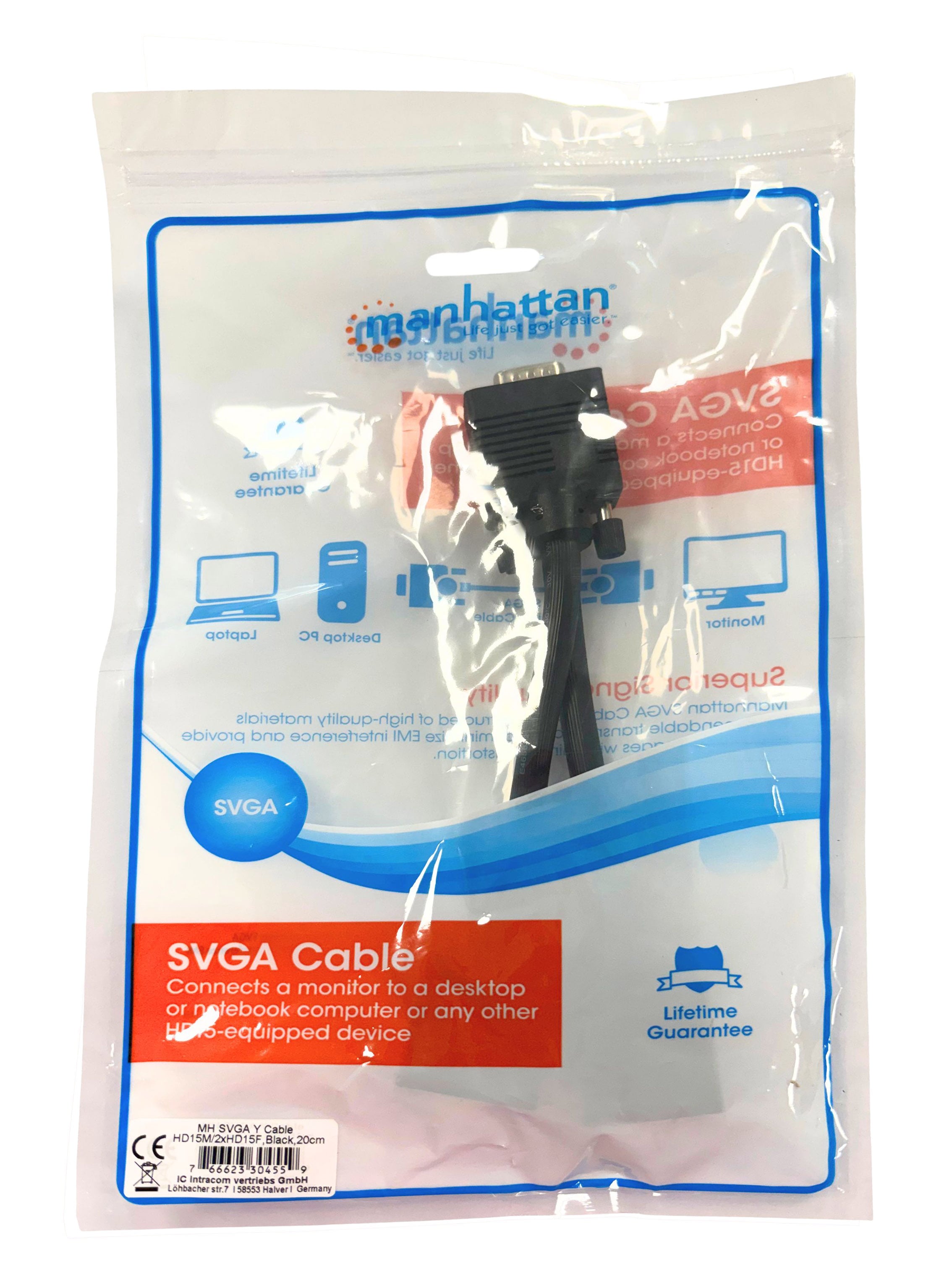 Cavo sdoppiatore SVGA - Manhattan ICOC 29-CM-MO