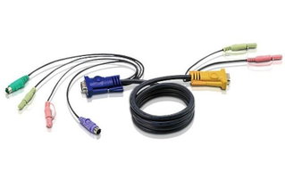 Cable for KVM HD 15 to PS 2 with Audio 1,8 m - Aten ICOC 2 L- 5302 P