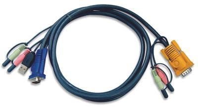 Cavo per KVM HD15 a USB con Audio 1,8m, 2L-5302U - Aten ICOC 2L-5302U