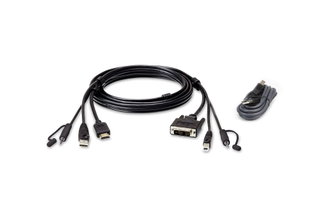 Kit cavo KVM sicurezza USB HDMI a DVI-D 1,8m - Aten ICOC 2L-7D02DHX2