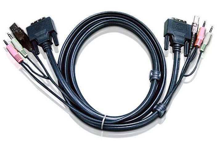 Cavo KVM USB DVI-D Single Link 3m, 2L-7D03U - Aten ICOC 2L-7D03U