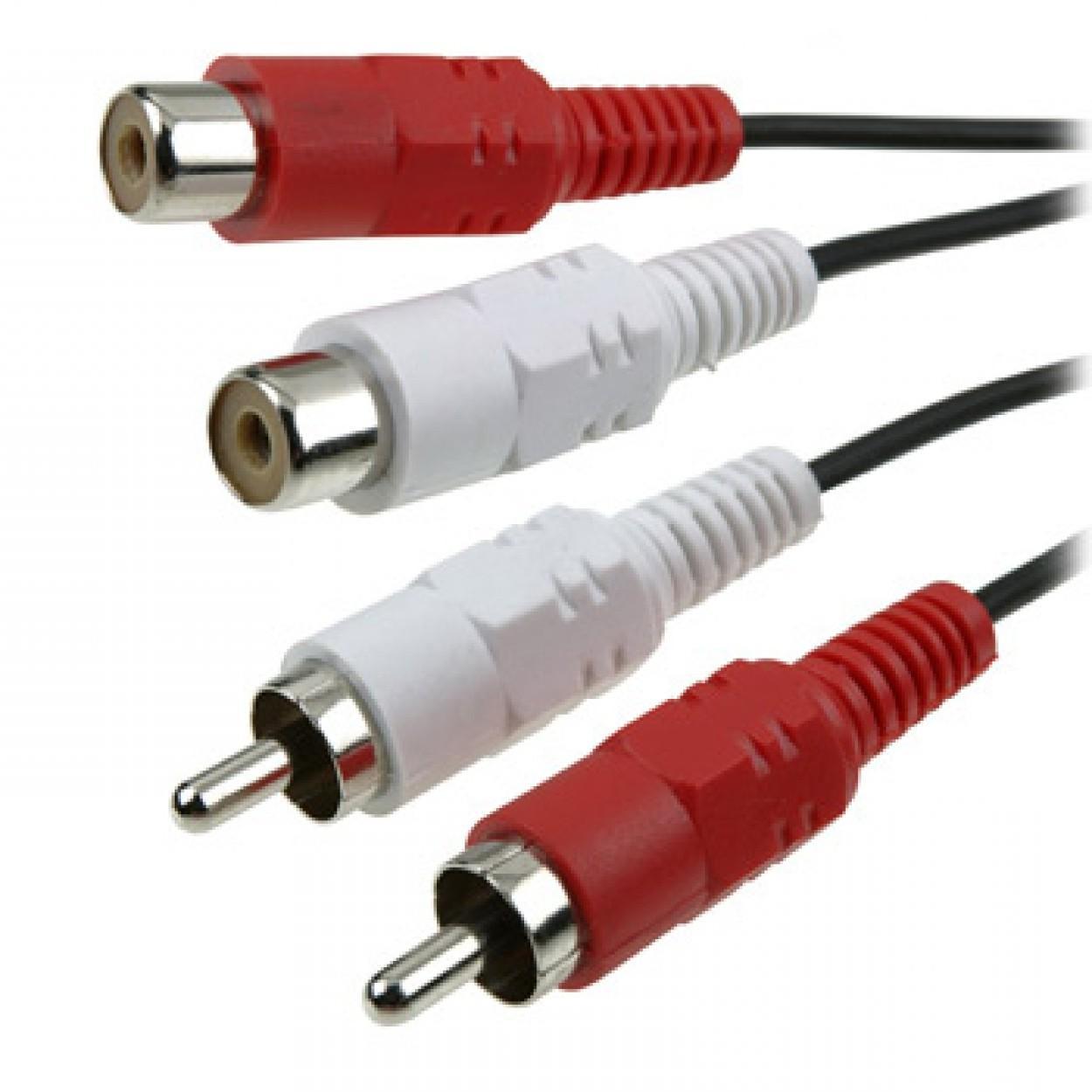 Cavo Prolunga M/F 2xRCA 1,5m - Goobay ICOC 2RCA-MF