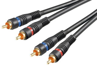 Audio cable 2 RCA M/M 10 m High quality - Goobay ICOC 2 RCA-MM- 100