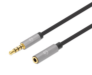 Cavo Audio Stereo AUX 3.5mm M/F 1m - Manhattan ICOC 35H-MF-010