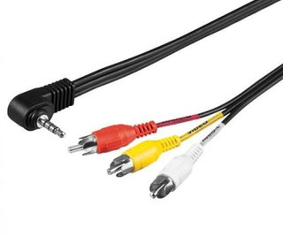 Audio cable Video 3 RCA to Jack 3.5 mm 1,5 m - Goobay ICOC 3 RCAM- 018