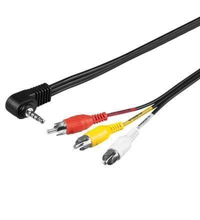 Cavo audio Video Videocamera - 3RCA a 1 Jack 3.5 mm 1,5m - Goobay ICOC 3RCAM-018