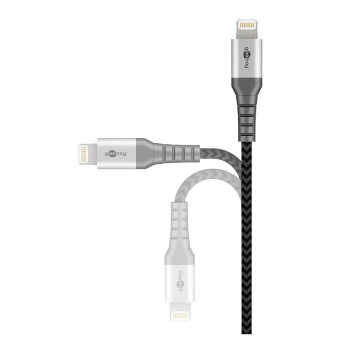 Cavo Apple Lightning 8 Pin a USB tipo A 2m Grigio - Goobay ICOC APP-020-TS
