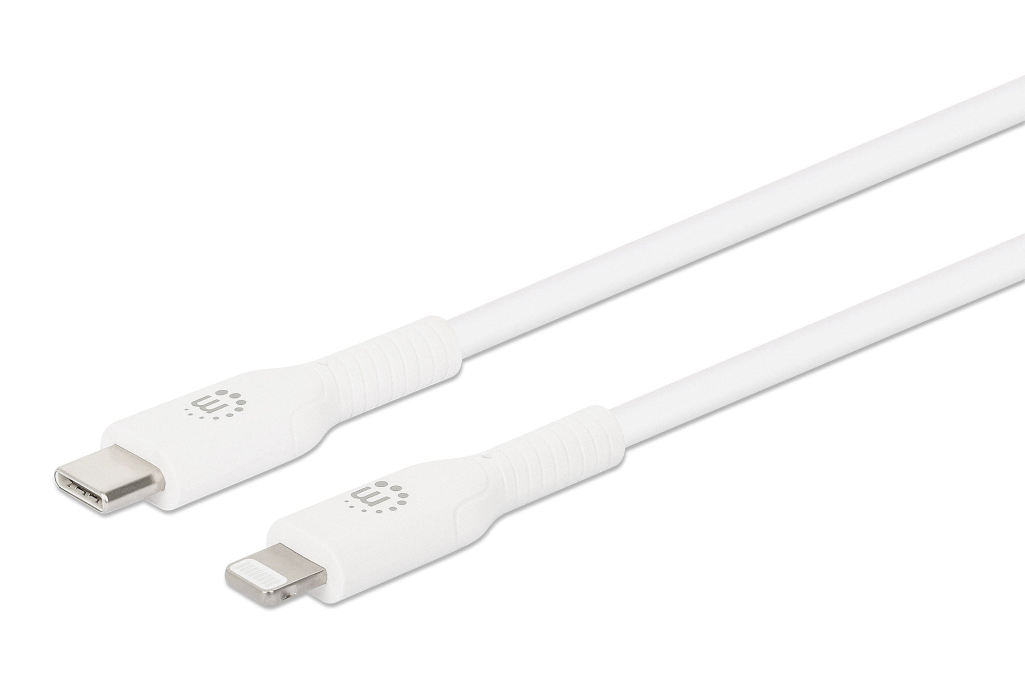Cavo di Ricarica e Sincronizzazione USB-C™ a Lightning® 0,5m Bianco - Manhattan ICOC APP-8BB05WH