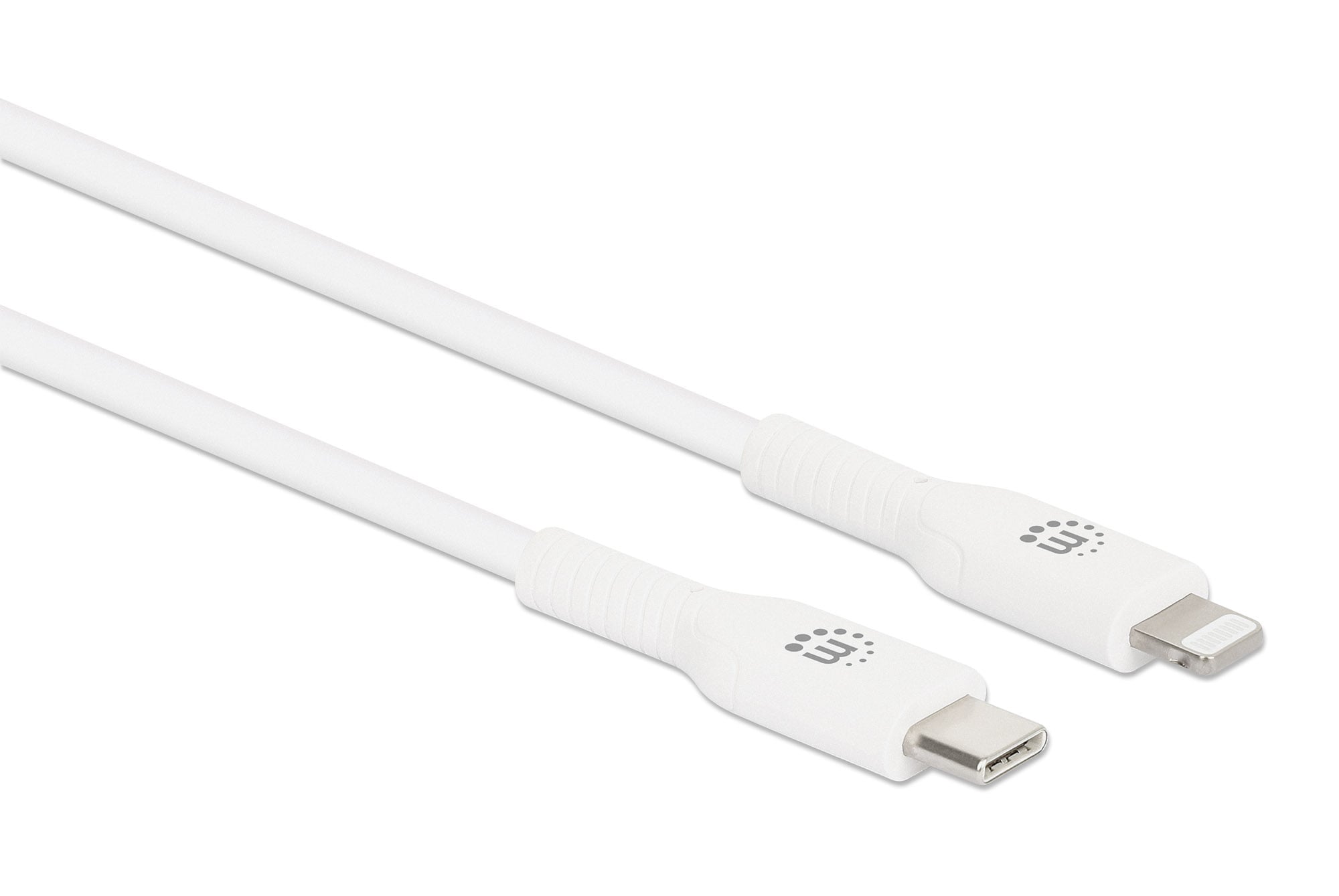 Cavo di Ricarica e Sincronizzazione USB-C™ a Lightning® 0,5m Bianco - Manhattan ICOC APP-8BB05WH