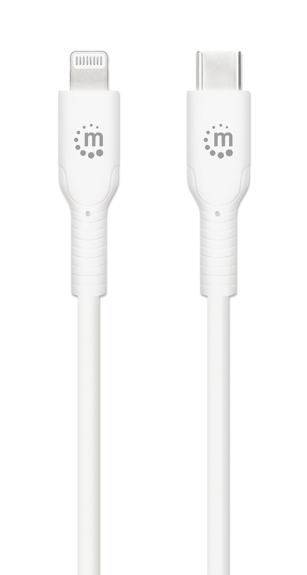 Cavo di Ricarica e Sincronizzazione USB-C™ a Lightning® 0,5m Bianco - Manhattan ICOC APP-8BB05WH