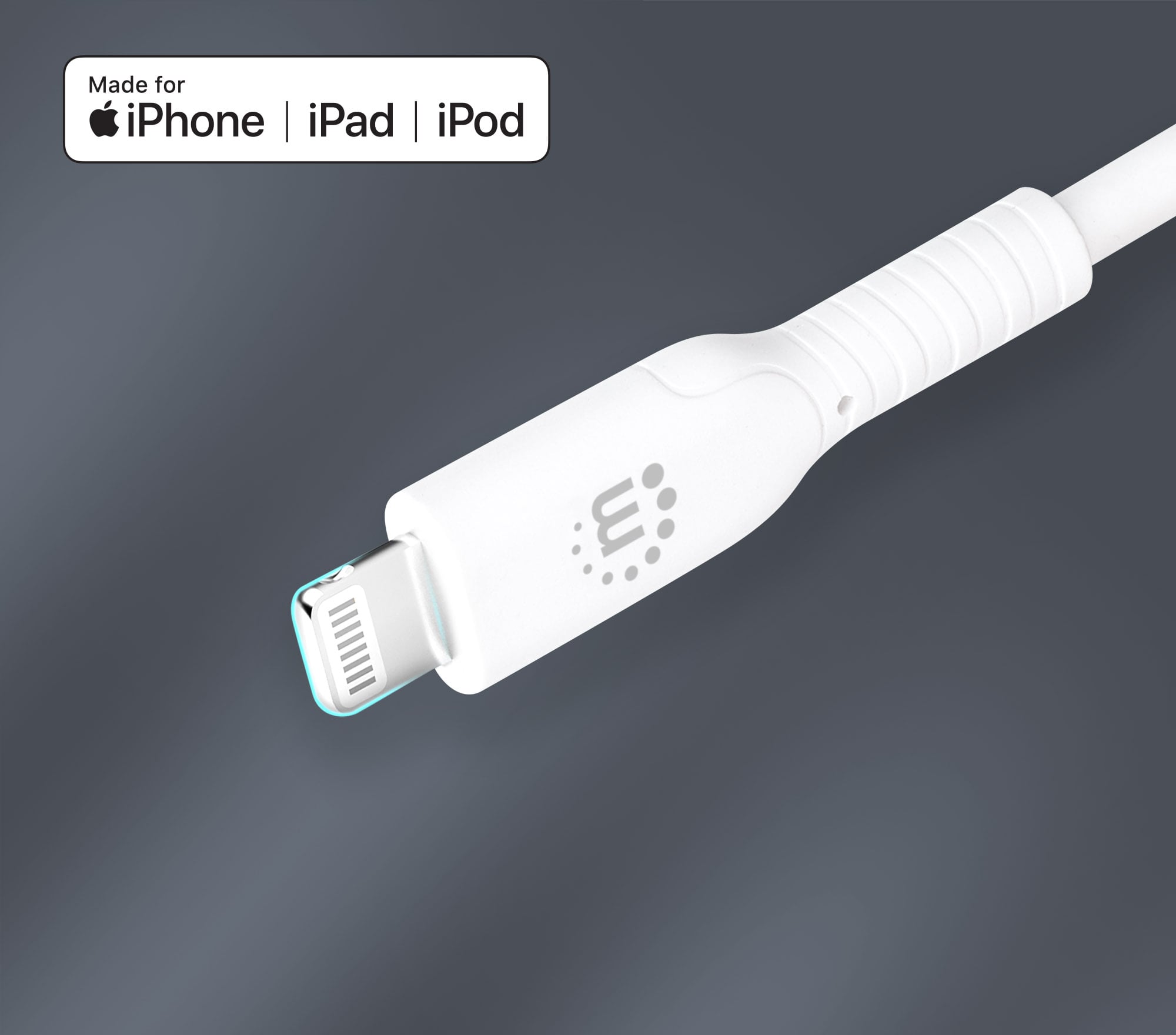 Cavo di Ricarica e Sincronizzazione USB-C™ a Lightning® 1m, Bianco - Manhattan ICOC APP-8BB10WH