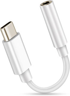 Cavo da USB-C Maschio a Audio 3.5 mm Femmina 12 cm Bianco - Sbox ICOC APP-8MAU