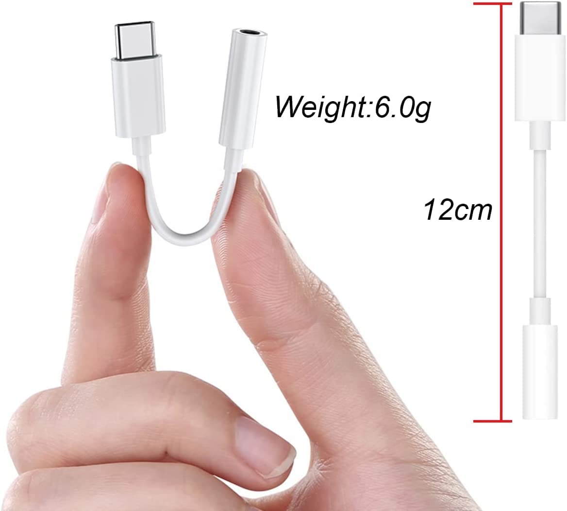 Cavo da USB-C™ Maschio a Audio 3.5 mm Femmina 12 cm Bianco - Sbox ICOC APP-8MAU