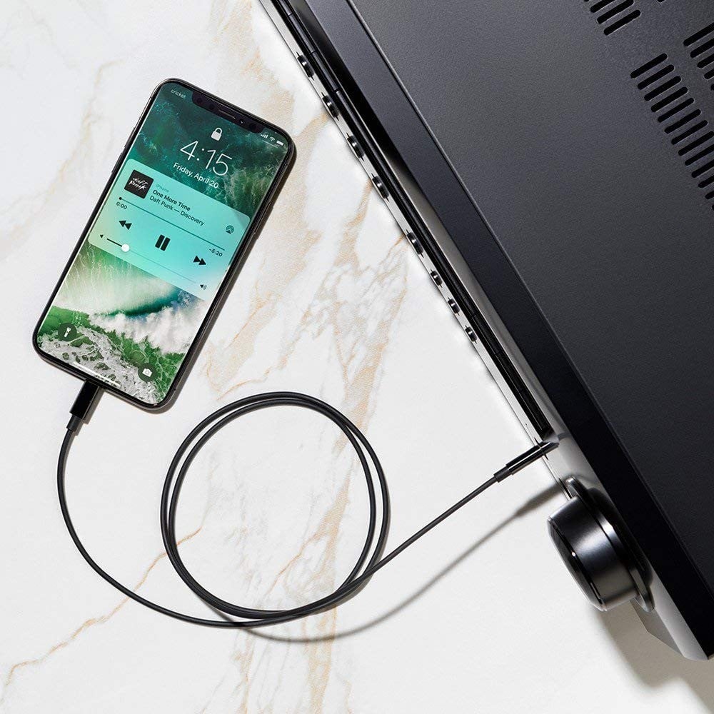 Cavo da Apple Lightning a Audio 3,5 mm M 1m Nero - Goobay ICOC APP-AU351