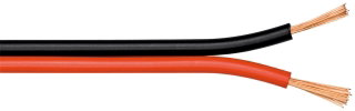 Cavo Audio per diffusori acustici Nero/rosso 0,75 mm² rotolo 50m - Goobay ICOC AU-15003