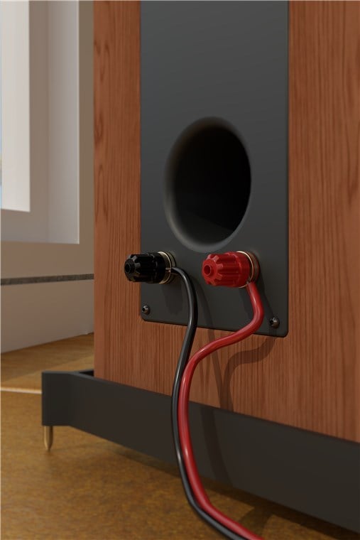 Cavo Audio per diffusori acustici Rosso/Nero 0,75 mm² matassa 100m - Goobay ICOC AU-RN075