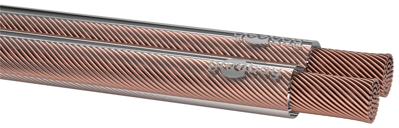 Cavo Audio per diffusori acustici Trasparente 0,75 mm² matassa 100m - Goobay ICOC AU-TR075
