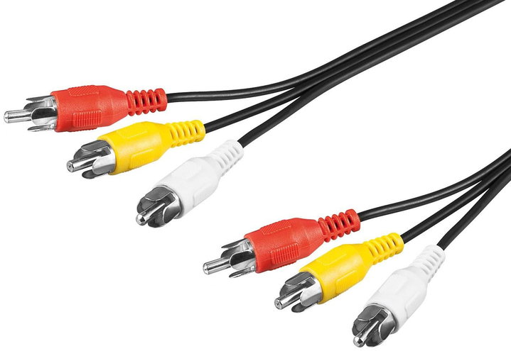 Audio Cable Video 3 x RCA M/M 5 m - GOOBAY ICOC AV- 235