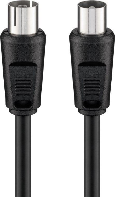 Cavo Antenna TV M/F 5,0m nero - Goobay ICOC AV-332