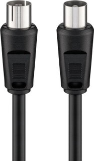Cable Antenna TV M/F 1,5 m black - Goobay ICOC AV- 342