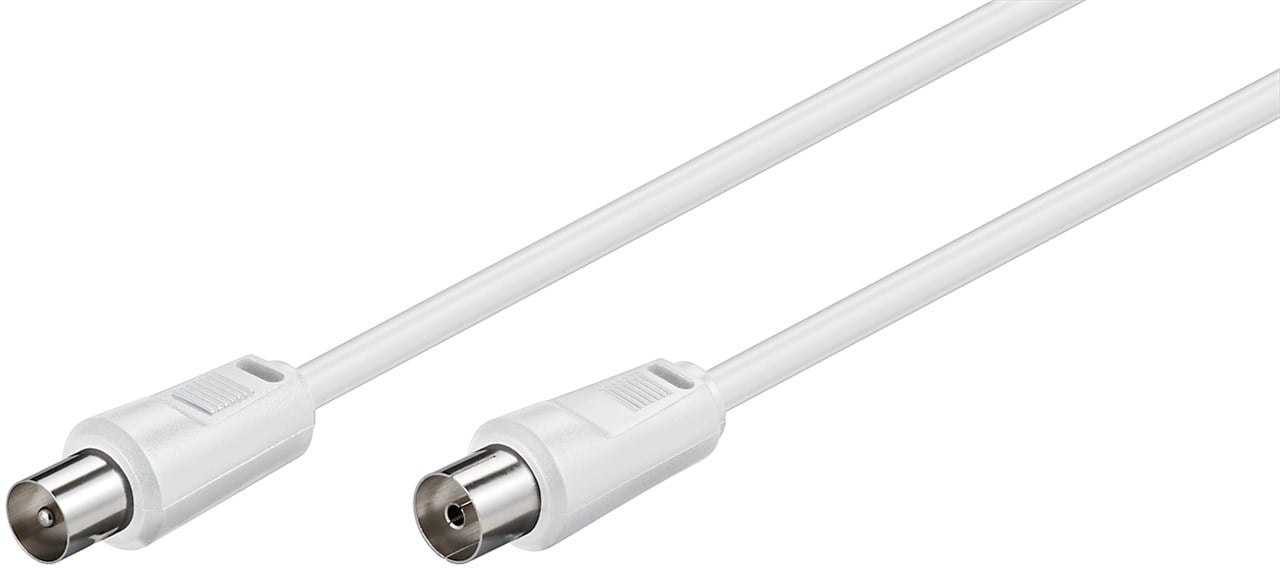 Cavo Antenna TV M/F 2,5m bianco - Goobay ICOC AV-343