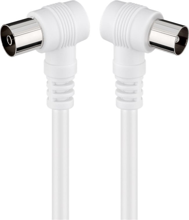 Cavo Antenna TV M/F 10m angolato 90° - Goobay ICOC AV-351